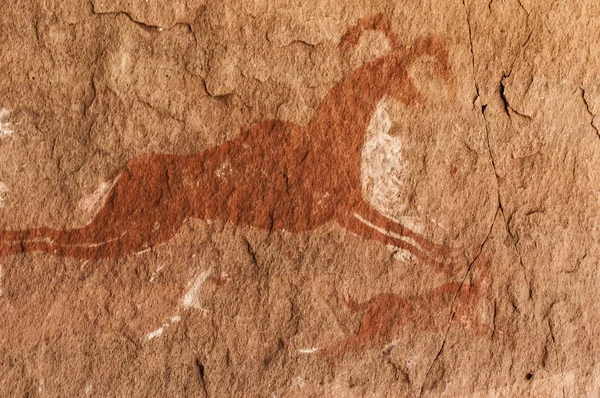 Tarih öncesi petroglifler - Rock sanat - Akakus (Acacus) Dağları, Sahara, Libya