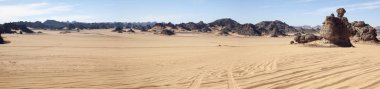 Panoramik Libya Sahra Çölü
