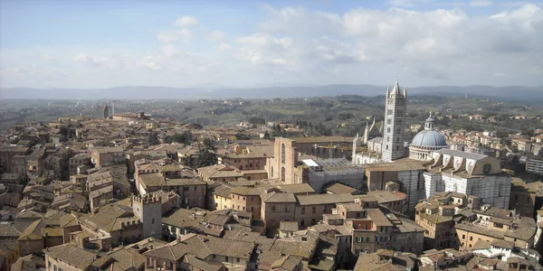 Blick auf Siena, Toskana, Italien — Stockfoto