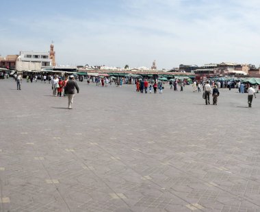 Jemaa el fna manzarası, Marakeş, Fas