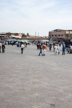 Jemaa el fna manzarası, Marakeş, Fas