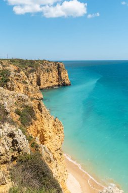 Canavial beach Lagos, Algarve, Portekiz için görüntüleyin.