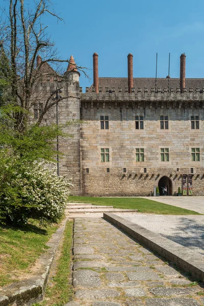 Guimarães Portugal Circa April 2018 Slotten Duques Bragança Guimarães Portugal — Stockfoto