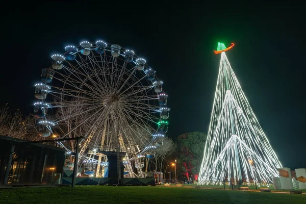 Aveiro Portekiz Yaklaşık Aralık 2018 Fonte Nova Nın Bahçe Noel — Stok fotoğraf