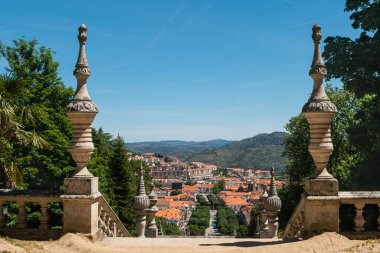 Lamego şehrine bakın, Tras-Os-Montes, Portekiz.
