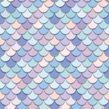 Mermaid kuyruk desen. Renkli balık cilt arka plan. Trendy pastel pembe ve mor renkler. Baskı ve web için. Raster