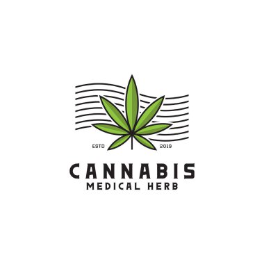 Esrar Tıbbi Ot logosu vintage