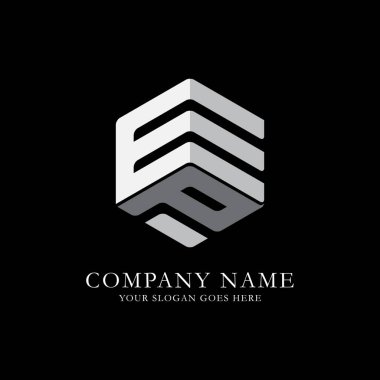 EP initial letter Logo Inspiration, E and P hexagonal Vector