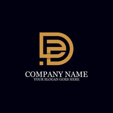 Mektup Dz Monogram Logo İlham, logo Işaretleri için büyük