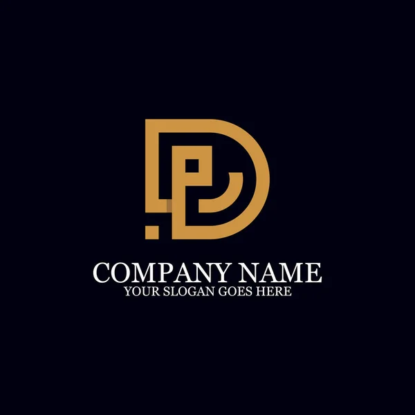 Letter DP Monogram Logo Inspiration, great for logo Marks