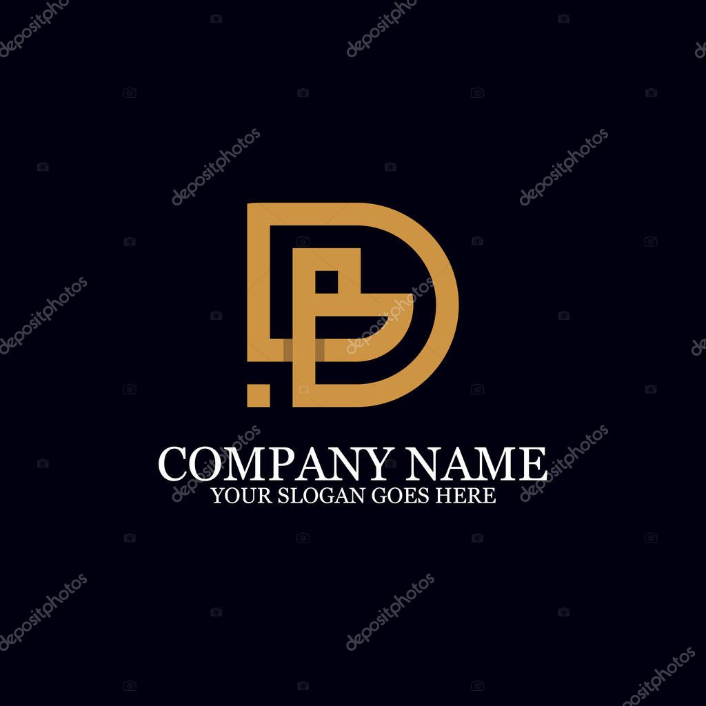 Letter DB Monogram Logo Inspiration, great for logo Marks, Clean and clever logo templates, initial logo designs