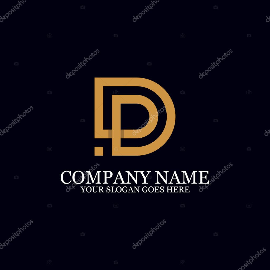 Letter DD Monogram Logo Inspiration, great for logo Marks, Clean and clever logo templates, initial logo designs