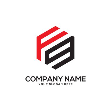 Fg ilk Logo tasarım ilham, altıgen logo vektör, mektup logo tasarımları