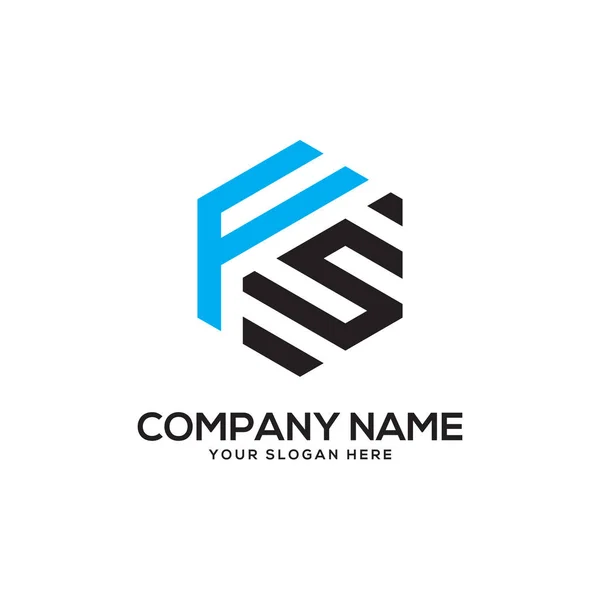 Ilk Logo Tasarım Ilham Altıgen Logo Vektör Mektup Logo Tasarımları — Stok Vektör