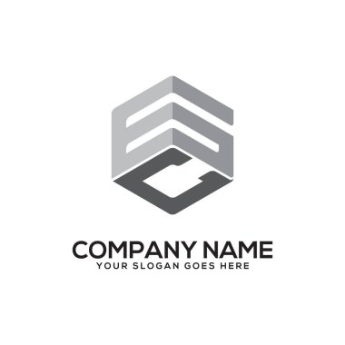 Gc ilk harfi Logo Inspiration, G ve C altıgen Vektör