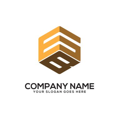 Gb ilk harfi Logo Inspiration, G ve B altıgen Vektör