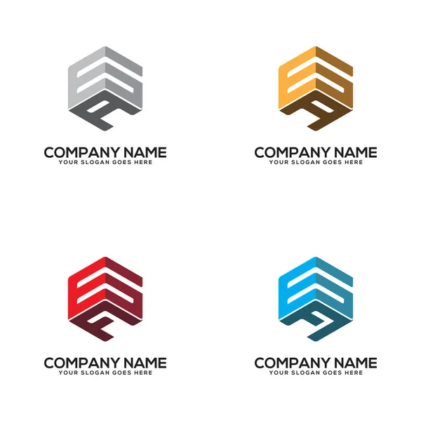 GE letra inicial Logo Inspiração, G e um vetor hexagonal —  Vetores de Stock