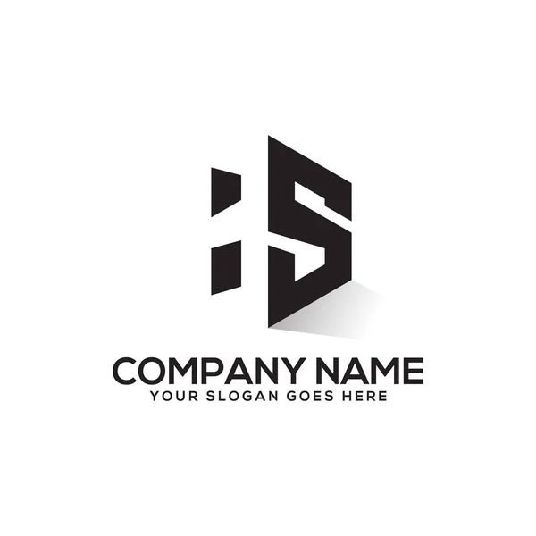 Första Logotyp Inspiration Negativ Space Logo Design Och Creative Logo — Stock vektor