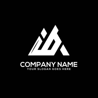 I B ilk logo ilham, I ve B logo tasarımları, yaratıcı logo şablonu