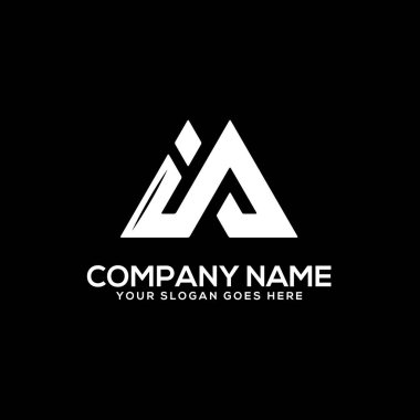Ia ilk logo ilham, Ben ve A logo tasarımları, yaratıcı logo şablonu