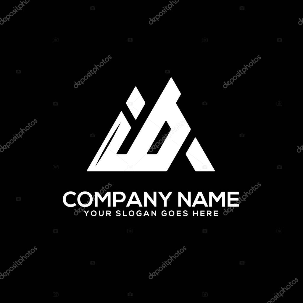 IB initial logo inspiration, I and B logo vector, can used sport, finance, firm logo template
