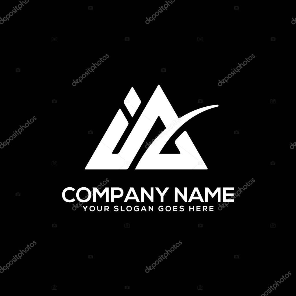 IA initial logo inspiration, I and A logo vector, can used sport, finance, firm logo template