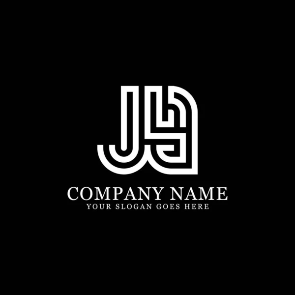 JY monogram logo inspirations, letters logo template — Stock Vector