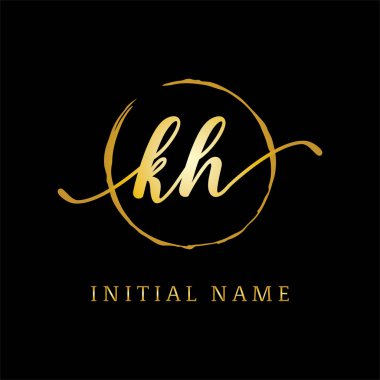 K H güzellik logosu ilham, lüks logo tasarımı