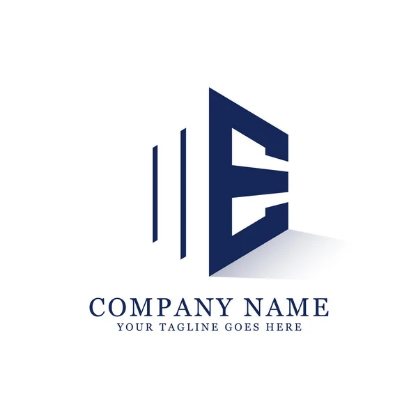 ME initial logo inspiration, negative space letter logo designs — Stock Vector