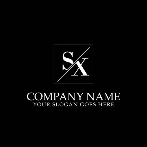 Inspirações Iniciais Logotipo Modelo Logotipo Nome Identidade Vetor Logotipo Limpo —  Vetores de Stock