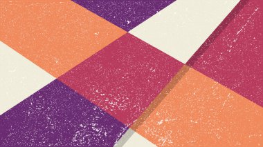 Soyut fayans sıcak renk retro arkaplanının vektör çizimi