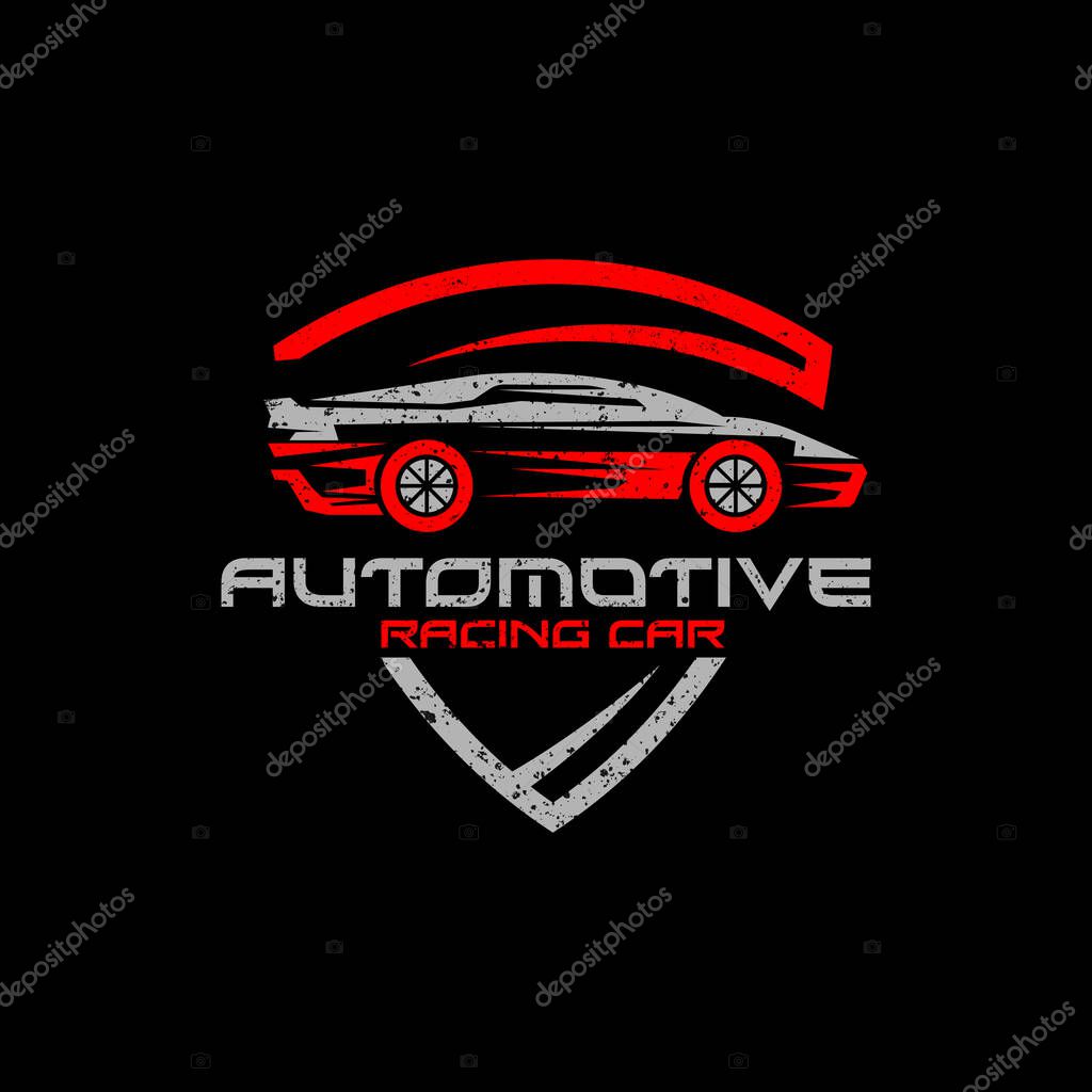 Repair car logo with rustic badge vector, best for your automotive company logo brand