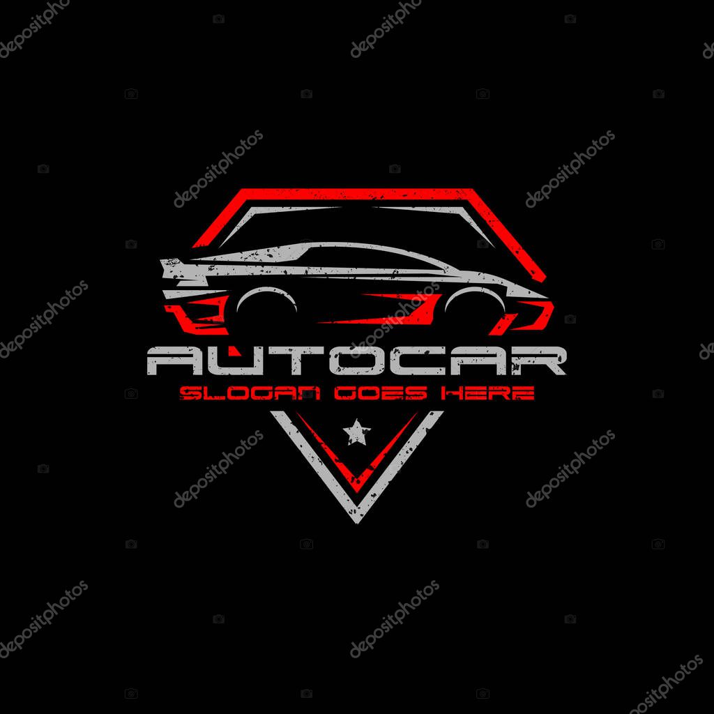 Auto racing car logo premium vector design, best for automotive logo template