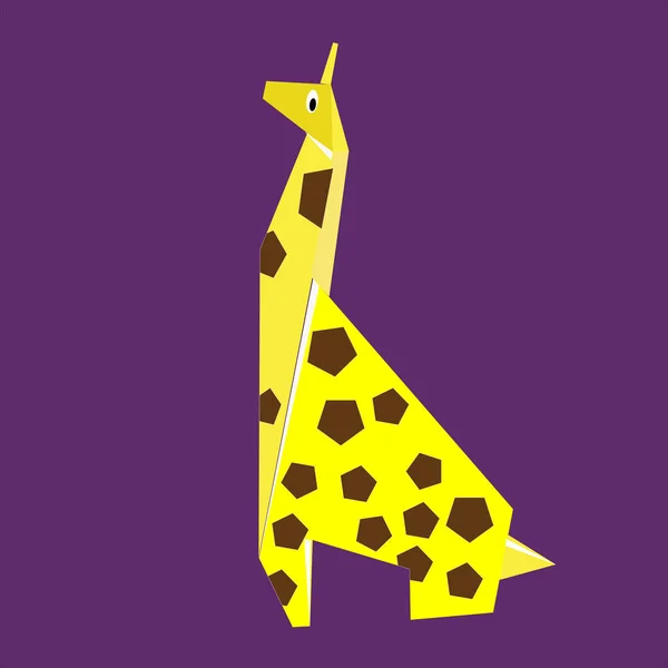 Papel jirafa amarilla — Archivo Imágenes Vectoriales