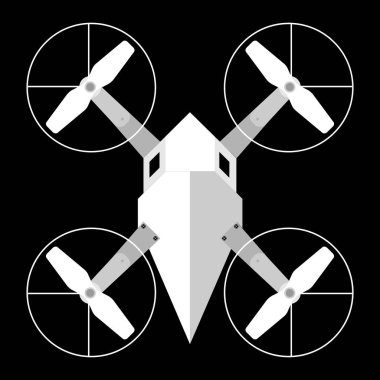 Uçak beyaz siyah arka plan üzerine