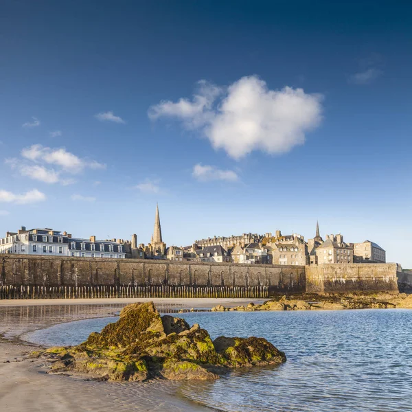 Saint-malo bretagne frankreich platz — Stockfoto