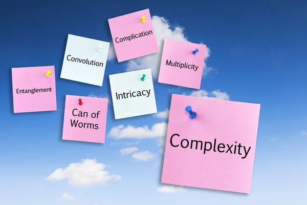 Complexity Concept on Blue Sky