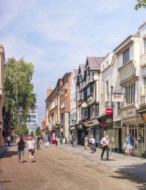 Exeter High Street Devon İngiltere'de