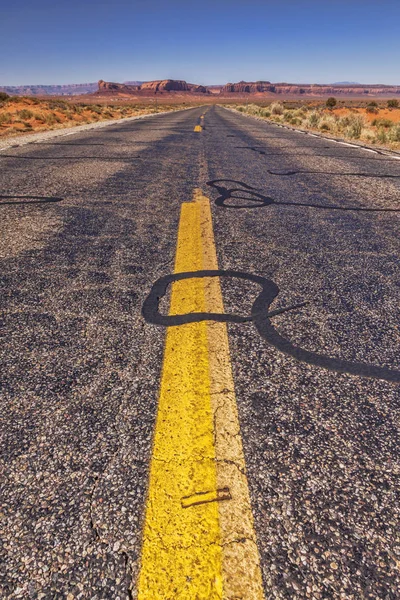Oude weg in Monument Valley — Stockfoto