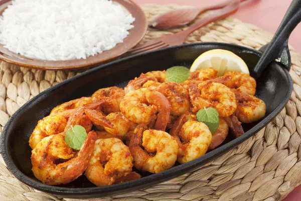 Tandoori Prawns Shrimp Indian Curry Food Meal