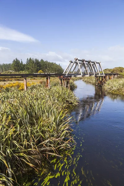 Demiryolu Köprüsü, Mahinapua Creek, Yeni Zelanda