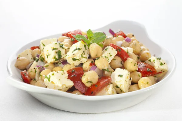 Ensalada de Garbanzos con Feta —  Fotos de Stock