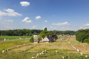 Carnac hizalamaları Brittany Fransa