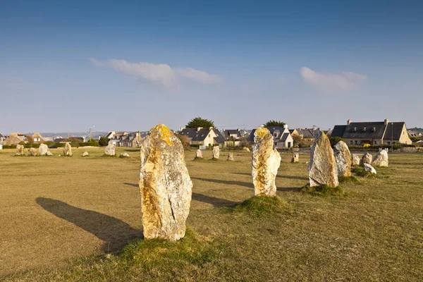Pedras em pé em Lagatjar, Bretanha, França — Fotografia de Stock