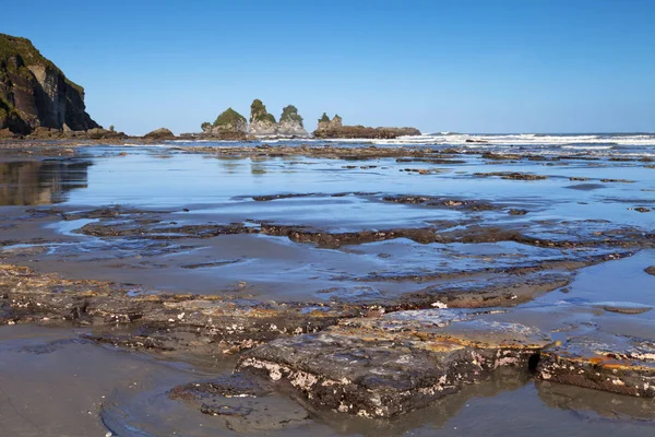 Motukiekie Rocks West Coast New Zealand — Stock Photo, Image