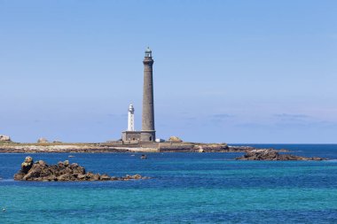 Deniz feneri Ile Vierge, Brittany, Fransa