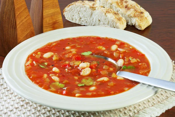 Vegetable Soup with Tomato and White Beans