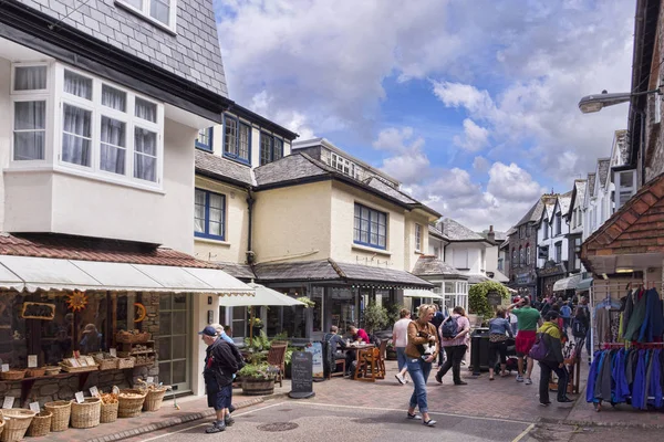 Shopping Lynmouth Devon — Stock Photo, Image