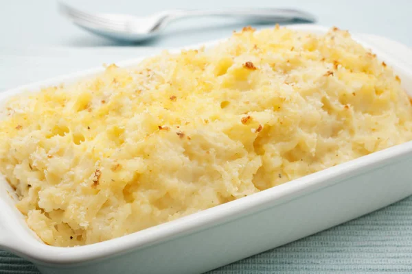 Gratin de pommes de terre écrasé écrasé — Photo