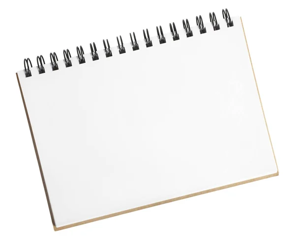 Small Sketch Pad Isolated on White — Stock Photo, Image